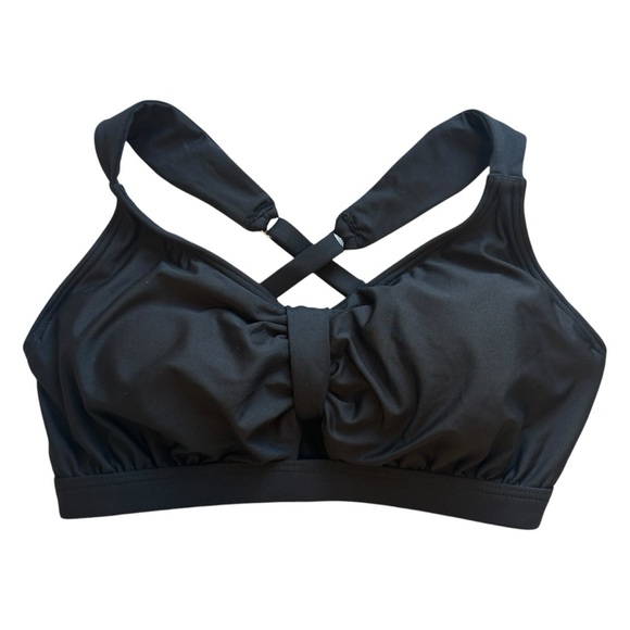 NWT Birdsong Eco Onyx Underwire Bikini Top in Black Women’s 32DD S10175 - Picture 2 of 4